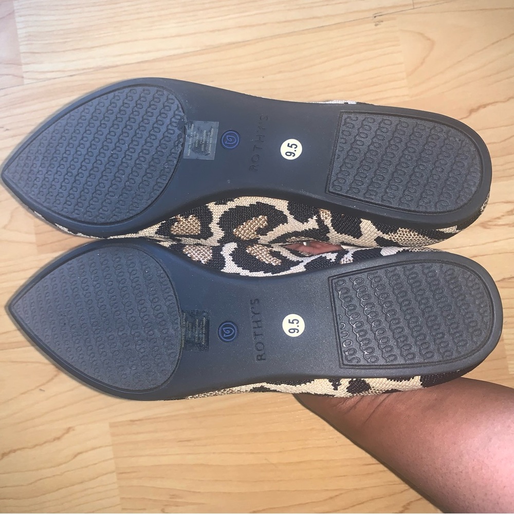 Rothy's The Point Leopard - Desert Cat Flats - Size 9.5 New (no box) - Picture 7 of 7